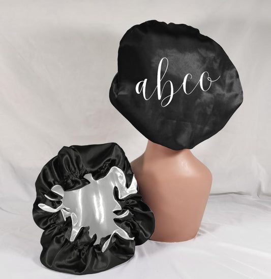 ‘All Night’ satin logo bonnet