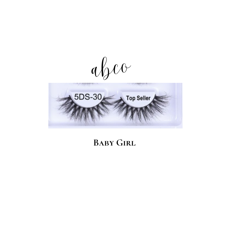 ‘baby girl’ mink strip mink lashes